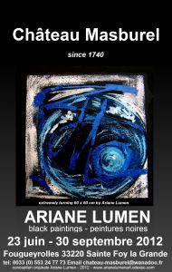 Ariane Lumen - Black Paintings - Peintures Noires